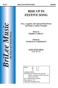 Rise up in Festive Song SSA choral sheet music cover Thumbnail